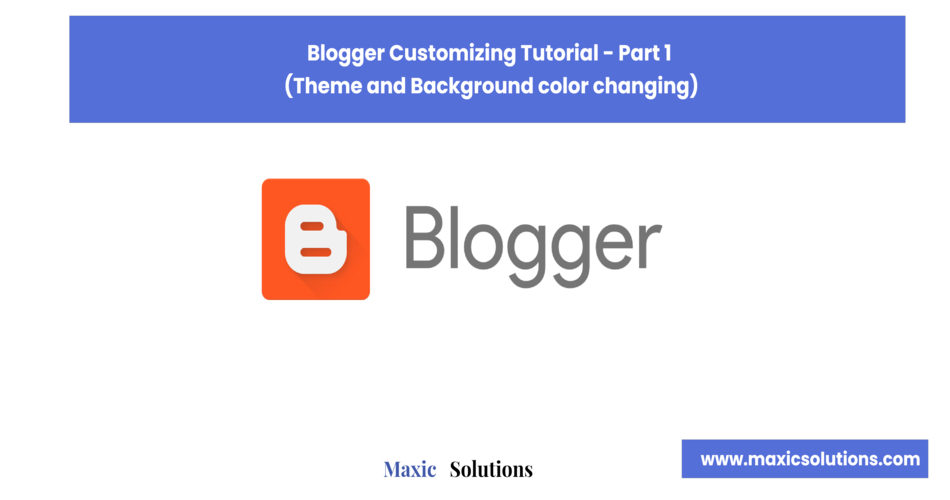 Blogger Tutorial